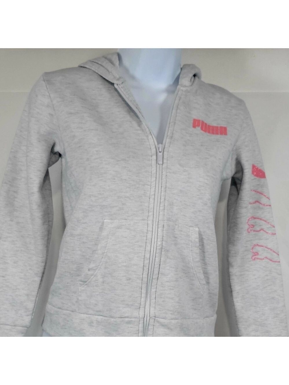 Puma Big Kid Full Zip Hoodie Size 8 10